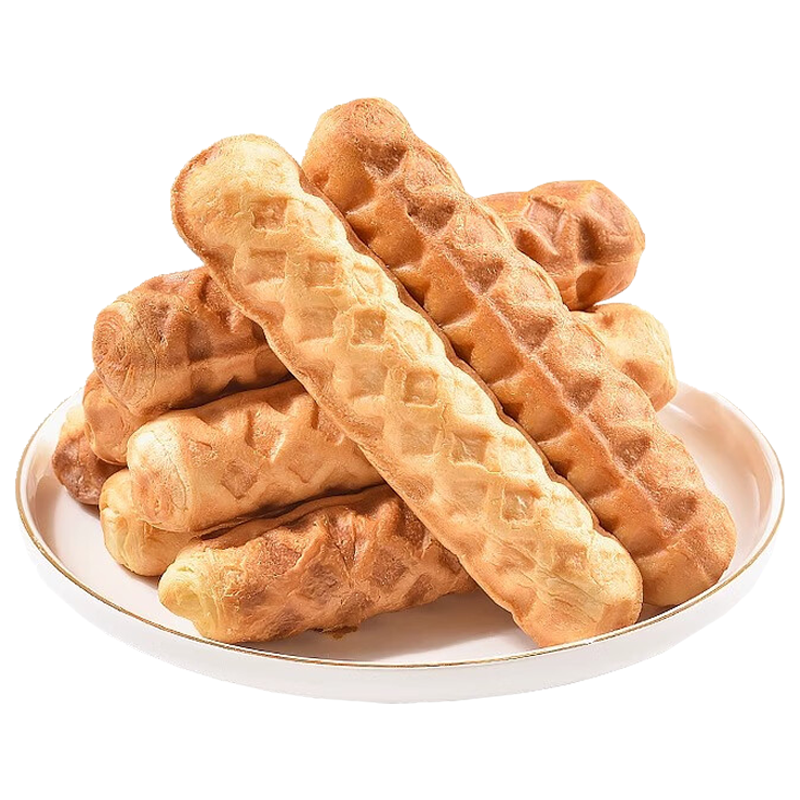 海玉手撕面包棒营养早餐点心休闲零食松棉细腻层层松软手撕棒酸奶味500g