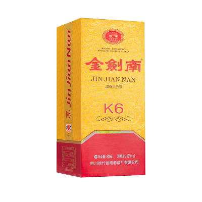 剑南春股份金剑南K6 52度 500ml 浓香型白酒 收藏送礼 商务宴请 2970