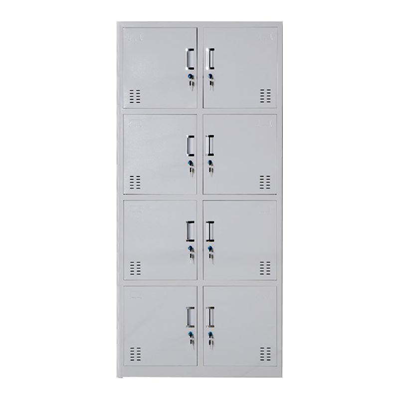 缑氏收纳柜财务档案柜资料柜加厚文件柜办公室带锁铁皮柜八门更衣柜