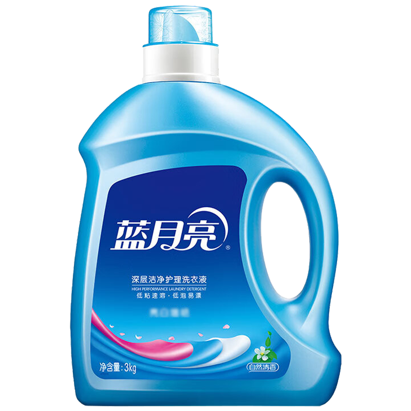 蓝月亮洗衣液护色去渍去污自然清香亮白增艳洗衣液3kg*1瓶