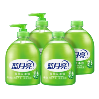 蓝月亮洗手液组合装芦荟抑菌清洁洗手液500g*2瓶+瓶补500g*2瓶