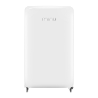 minij/小吉BC-121C复古电冰箱网红同款宿舍家用小型迷你单门冷藏冷冻一体小冰箱