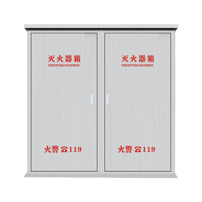 斯赞 304不锈钢推车灭火器箱 35kg*2 个
