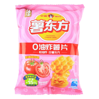 海玉薯东方土豆薯片充气包薄脆喷香非油炸更健康休闲零食新疆番茄味20g*15袋