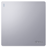 bull公牛86型G12太空银灯开关插座家用墙壁电灯电源单开单联中途开关一开多控开关面板