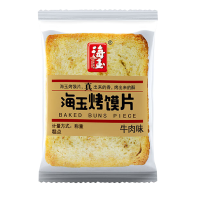 海玉休闲饼干烤馍片休闲充饥非油炸儿童馒头片牛肉味500g