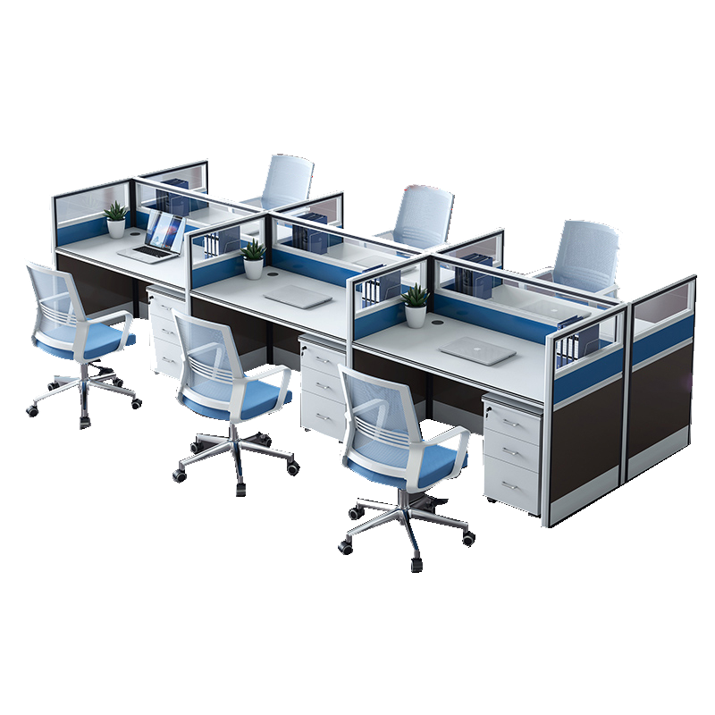 圣承启 屏风办公桌 6椅张