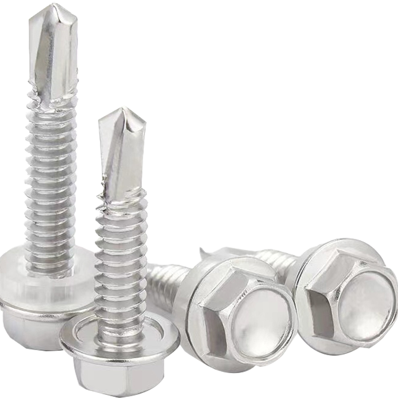 樊盛康 燕尾钉不锈钢外六角钻尾螺丝 M4.2*13 个