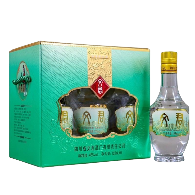 文君酒情怀装45度125ml*1瓶 浓香型白酒