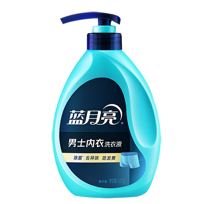 蓝月亮内衣洗衣液组合青柠男士内洗泵装500g*1瓶+樱花内洗泵装500g*1瓶+80g*2瓶(包装随机)