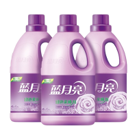 蓝月亮衣物柔顺剂组合柔软护衣防静电薰衣草香绿色柔顺剂3kg*3瓶