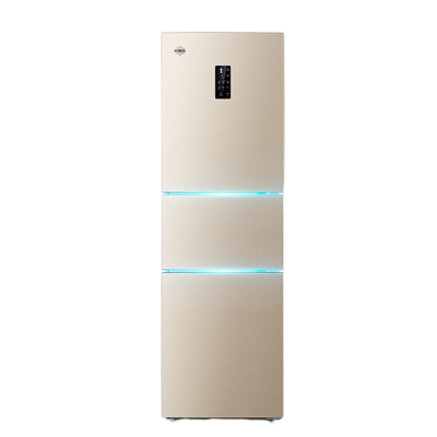 格力(GREE)225升冰箱风冷无霜迷你小型家用三门大冷冻宽幅调温节能低噪离子净味电冰箱BCD-225WETC时代金