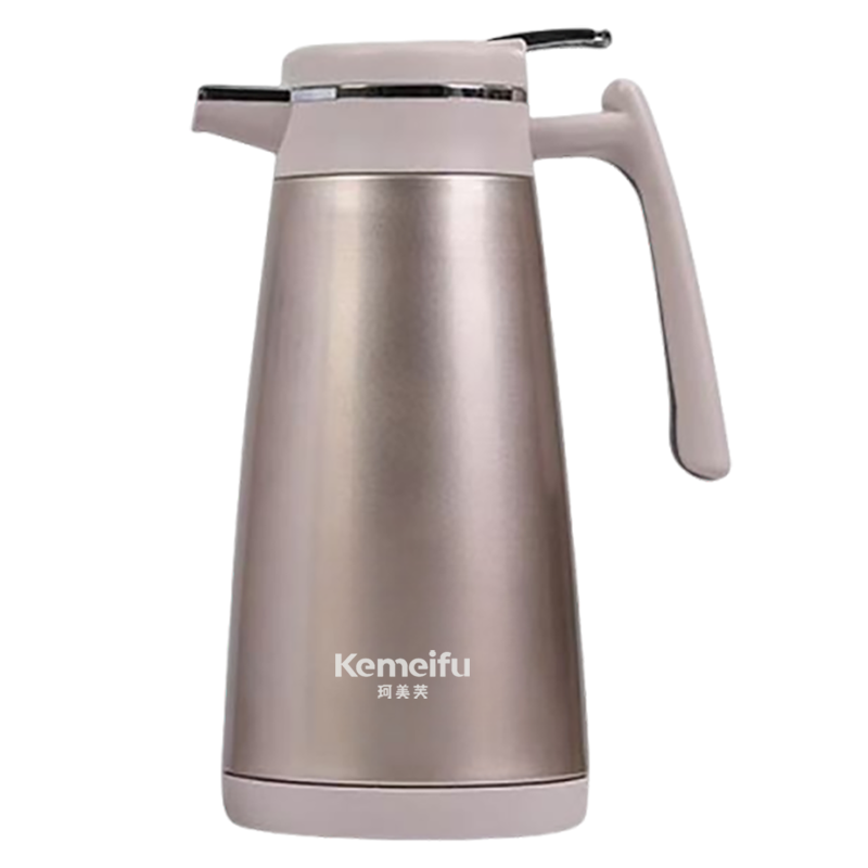 珂美芙 304不锈钢保温水壶 浅咖啡1600ml 个