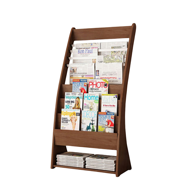 豫庄德报刊架木质个