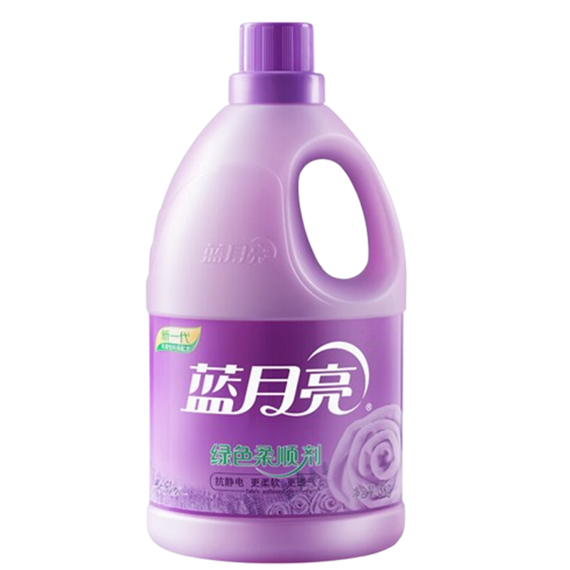 蓝月亮衣物柔顺剂组合柔软护衣防静电薰衣草绿色柔顺剂3kg*1瓶+500g*2袋