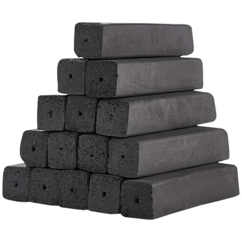 尚烤佳竹木炭3斤无烟烧烤木碳竹粉压制持久燃烧空心竹木炭SKJ-272