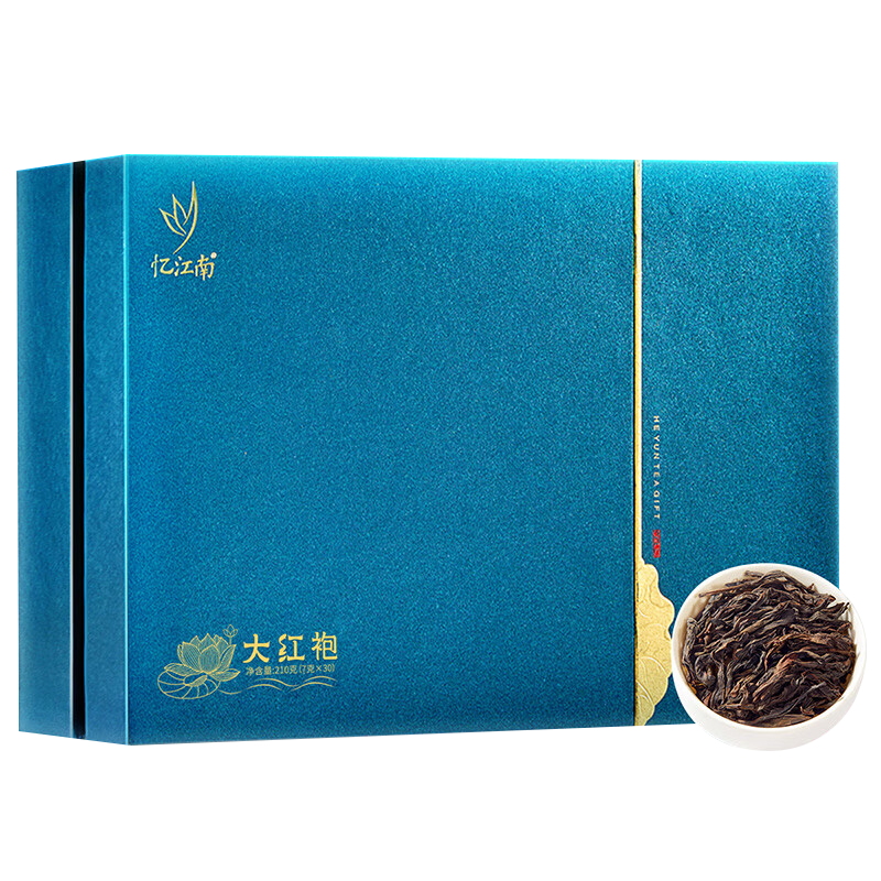 忆江南茶叶大红袍茶叶乌龙茶武夷山岩茶荷韵大红袍210g
