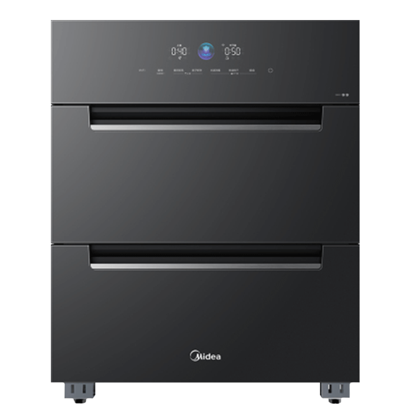 美的(Midea)消毒柜家用 嵌入式 厨房餐具碗柜碗筷 180L三层大升数 AI家电200XQ2 银河