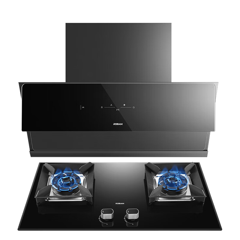 [变频]老板(ROBAM)烟灶套餐两件套侧吸触控式挥手智控24立方抽油烟机+5.2kW灶具厨电套装28D3S+57B2D