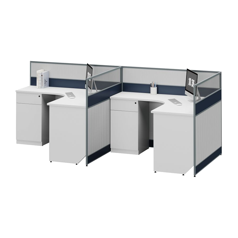 臻远 ZYGW-033屏风工作卡位职员桌办公桌 F型双人位