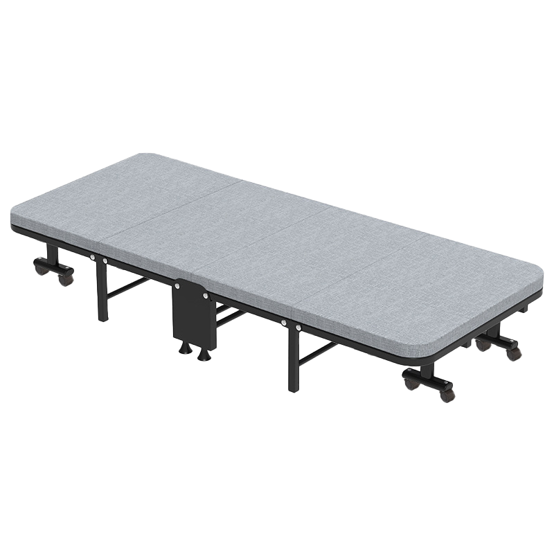 臻远ZY4073113午休折叠床单人床单人午休床办公室折叠床四折行军床沙发 床 90宽椰棕垫