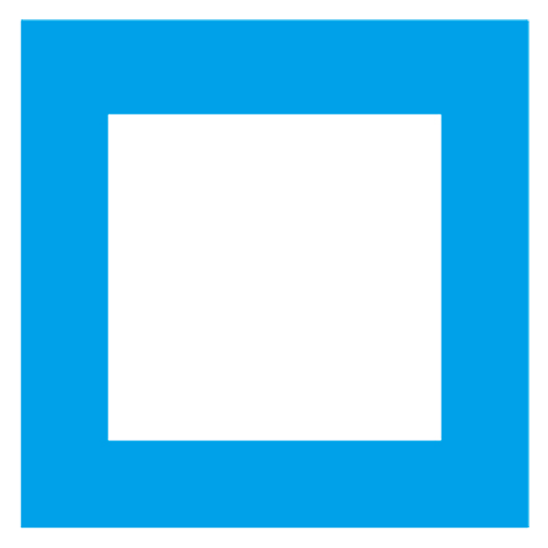 御升阳 标识贴纸蓝色 25*25mm 每块