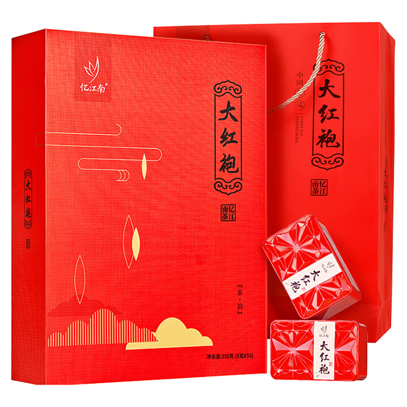 忆江南茶叶大红袍武夷山岩茶茶韵大红袍礼盒250g