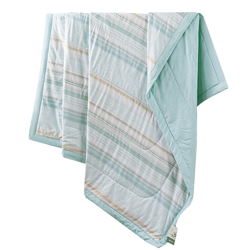 多喜爱夏被格韵蓝艾香系列清爽透气磨绒面料203*229cm