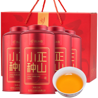 忆江南茶叶正山小种茶叶熟茶红茶茶叶正山小种礼盒罐装125g*4罐