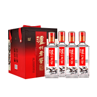 泸州老窖 头曲臻传 浓香型白酒 52度 500ml*4瓶 白酒礼盒装 年货送礼