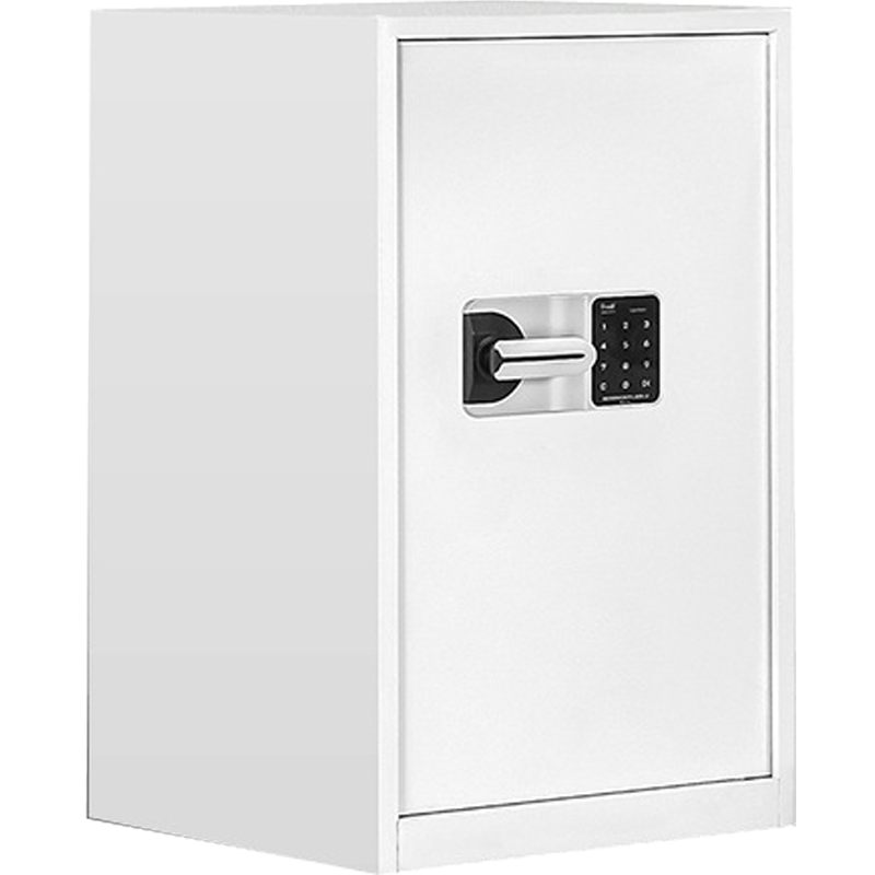 锦北 单门保密柜钢制电子矮柜文件资料柜密码档案柜 国保密码锁 白色