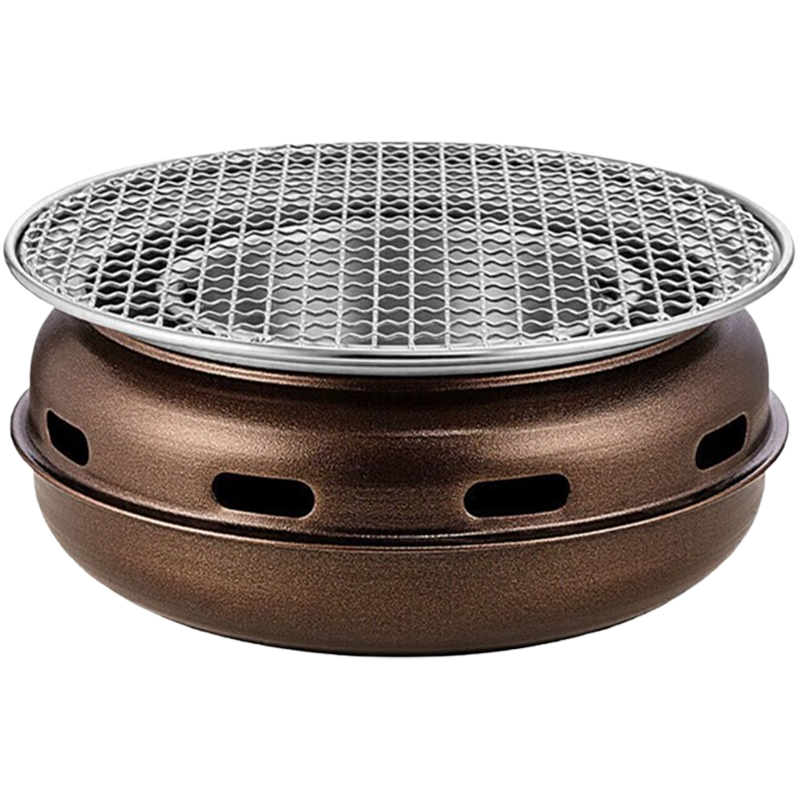 尚烤佳围炉磨砂褐不锈钢烤网煎烤两用分体设计均匀导热SKJ-251