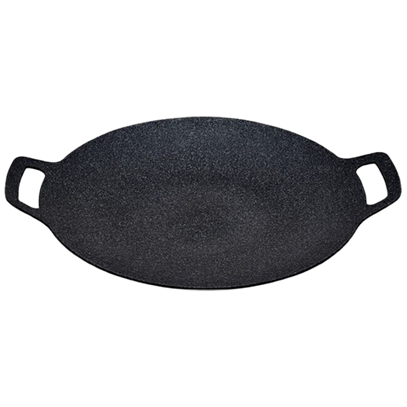 尚烤佳烤盘33cm圆形明火野餐烧烤锅韩式不粘煎烤盘SKJ-336