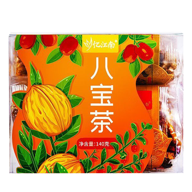 忆江南养生茶调理茶金银花红枣桂圆枸杞胖大海八宝茶140g