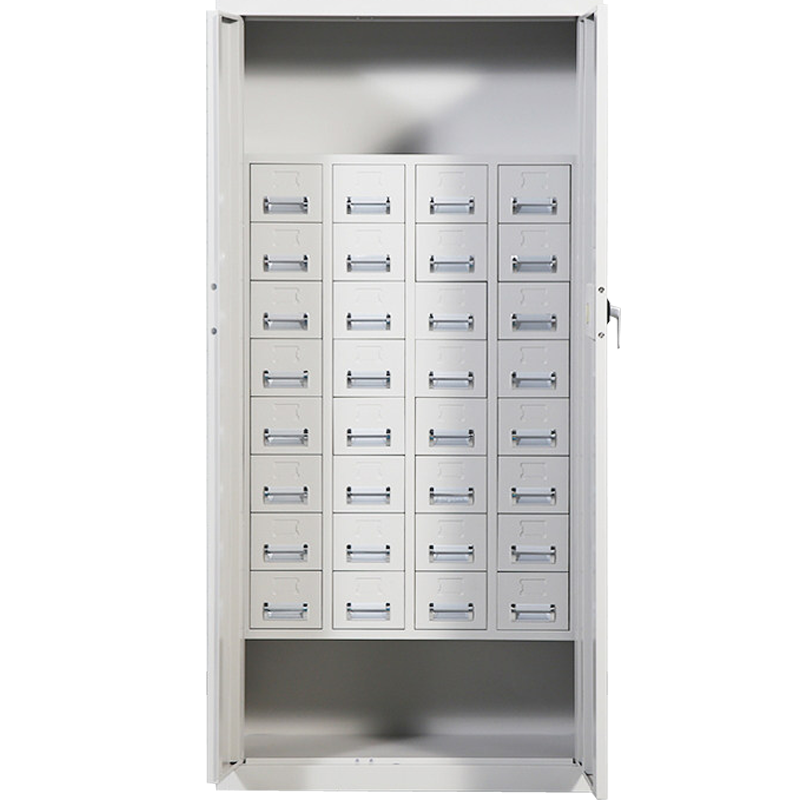 锦北 护照柜会计印章保密柜带抽屉电子锁财务公章储物柜 32抽