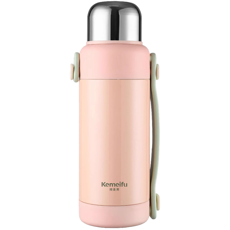 珂美芙 316不锈钢保温壶 粉色1300ml 个