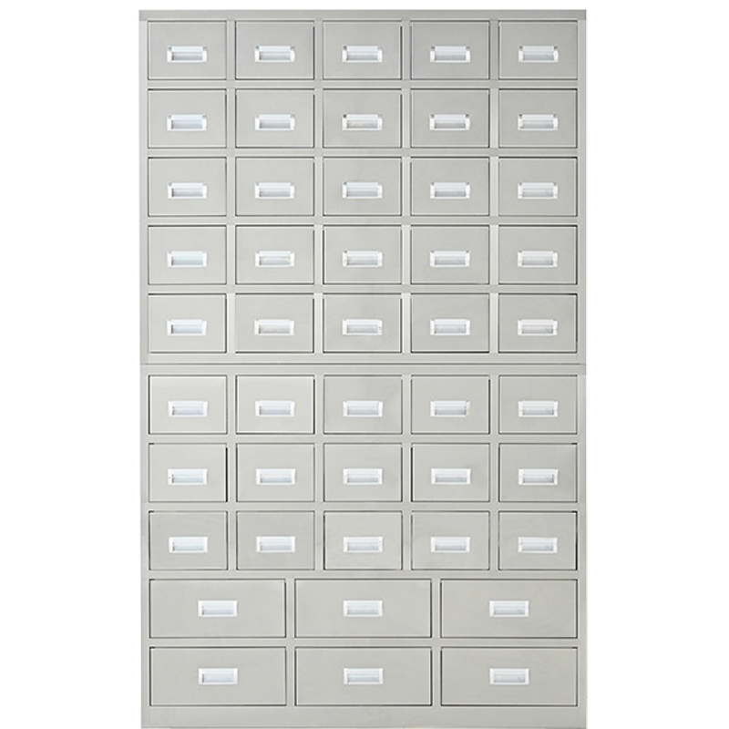 锦北 不锈钢中药柜多斗药厨药店诊所中药储物柜中医草药柜 46斗132味