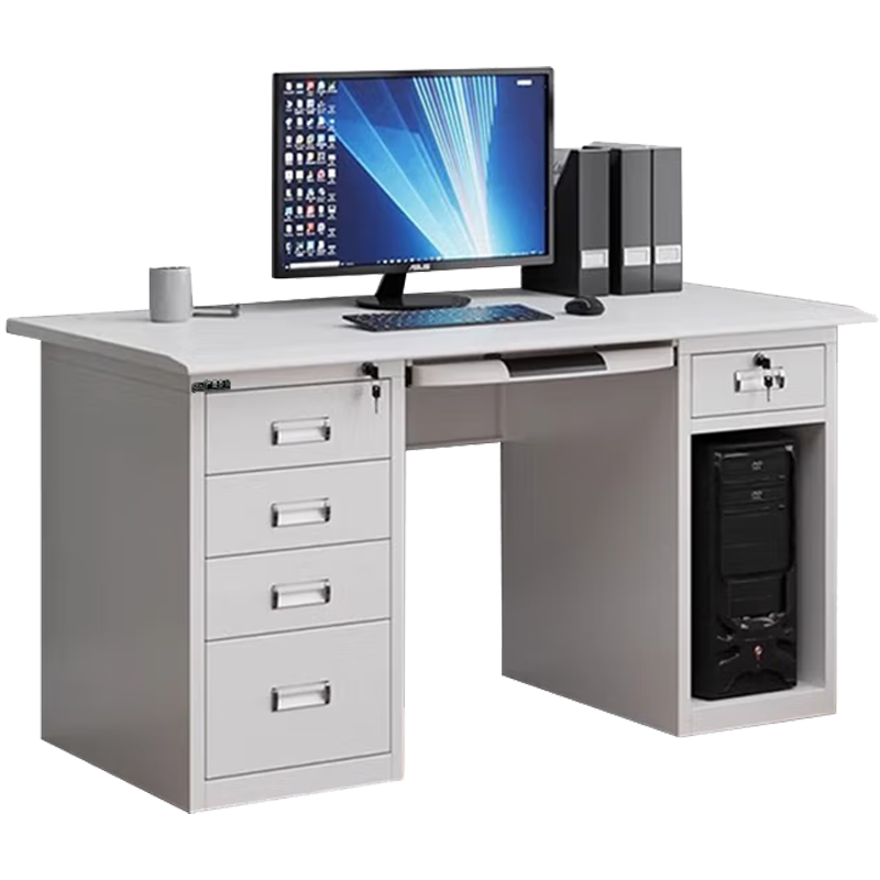 GS广圣 钢制办公桌电脑桌职员桌 1.4米 YL1215 张