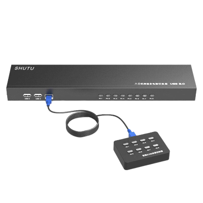 舒图 VGA KVM切换器8口手动/台