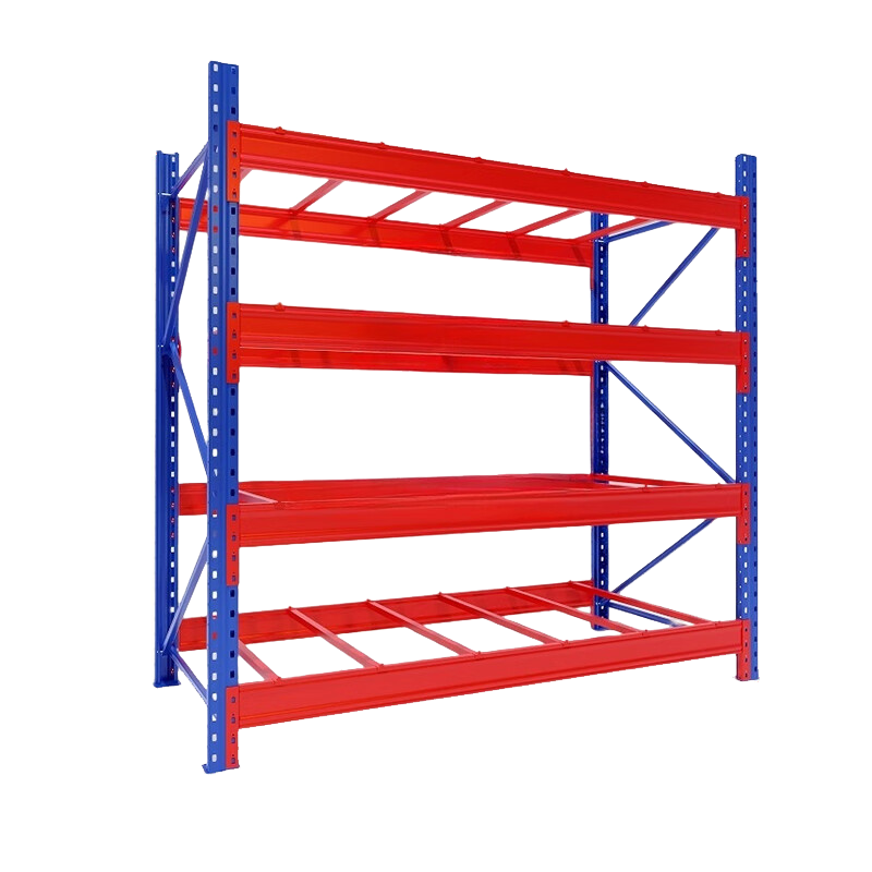 臻远 ZY4121518 重型货架仓储高位货架单层称重2000kg 蓝橘色主架4层