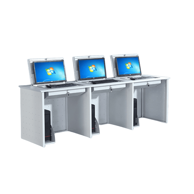 豫庄德翻转电脑桌B三人张