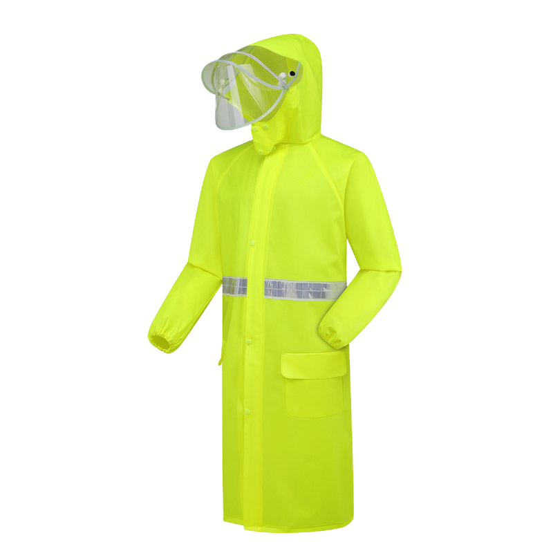 金荷 雨衣 长款雨衣加裤子 连体雨衣 骑车雨衣 牛津布 长款雨衣 荧光绿 3XL