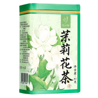 忆江南茶叶茉莉花茶清香清甜可口馥郁罐装一级茉莉花茶80g