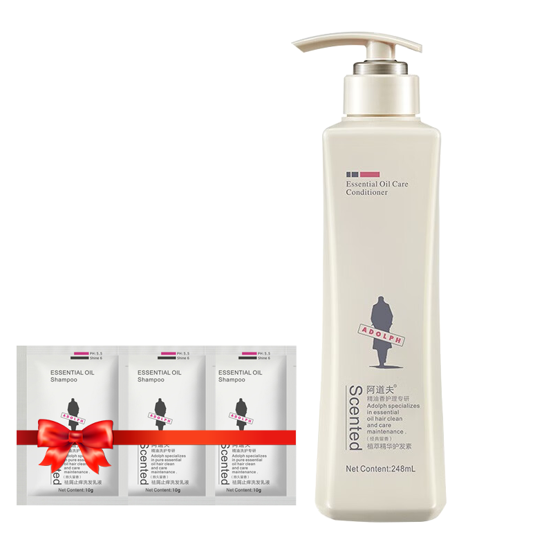 阿道夫护发素多效植萃精华针对受损发质植物配方经典留香248ml