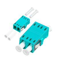 澳狒 LC-CC 光纤转接头光纤适配器耦合器转接法兰盘 万兆OM3 LC双工 10个
