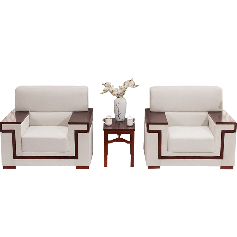 锦北 办公接待沙发会议沙发商务洽谈沙发新中式大会堂会客沙发 A款组合