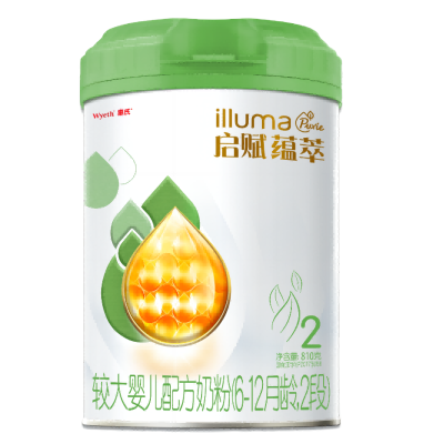 惠氏启赋有机蕴萃2段810g 较大婴儿配方奶粉 惠氏启赋2段(6-12个月)