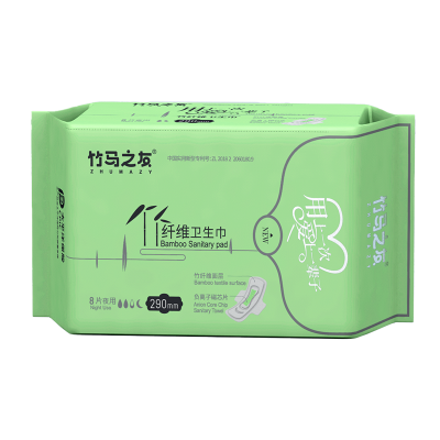 竹马之友竹纤维卫生巾尊享款夜用290mm*8片/包