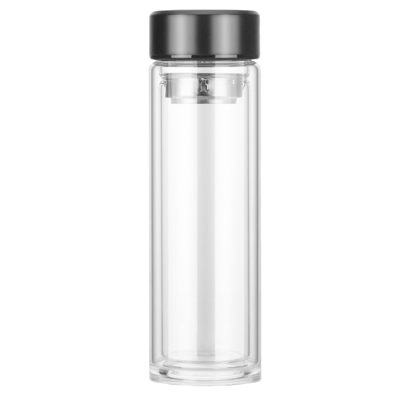 耀豪坤 高硼硅双层玻璃保温杯 X-350m1/个