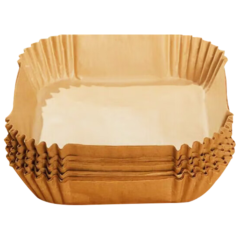 美厨硅油纸烧烤盘方形吸油纸空气炸锅纸20cm80张MCPJ2233